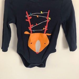 “Dip” Christmas baby boy top